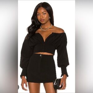 h:ours Sybille Off Shoulder Top Size Small